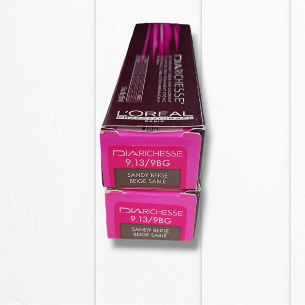 L'Oreal Professionnel DIARichesse 2 Tubes Ammonia-Free 9.13/9BG Sandy Be…
